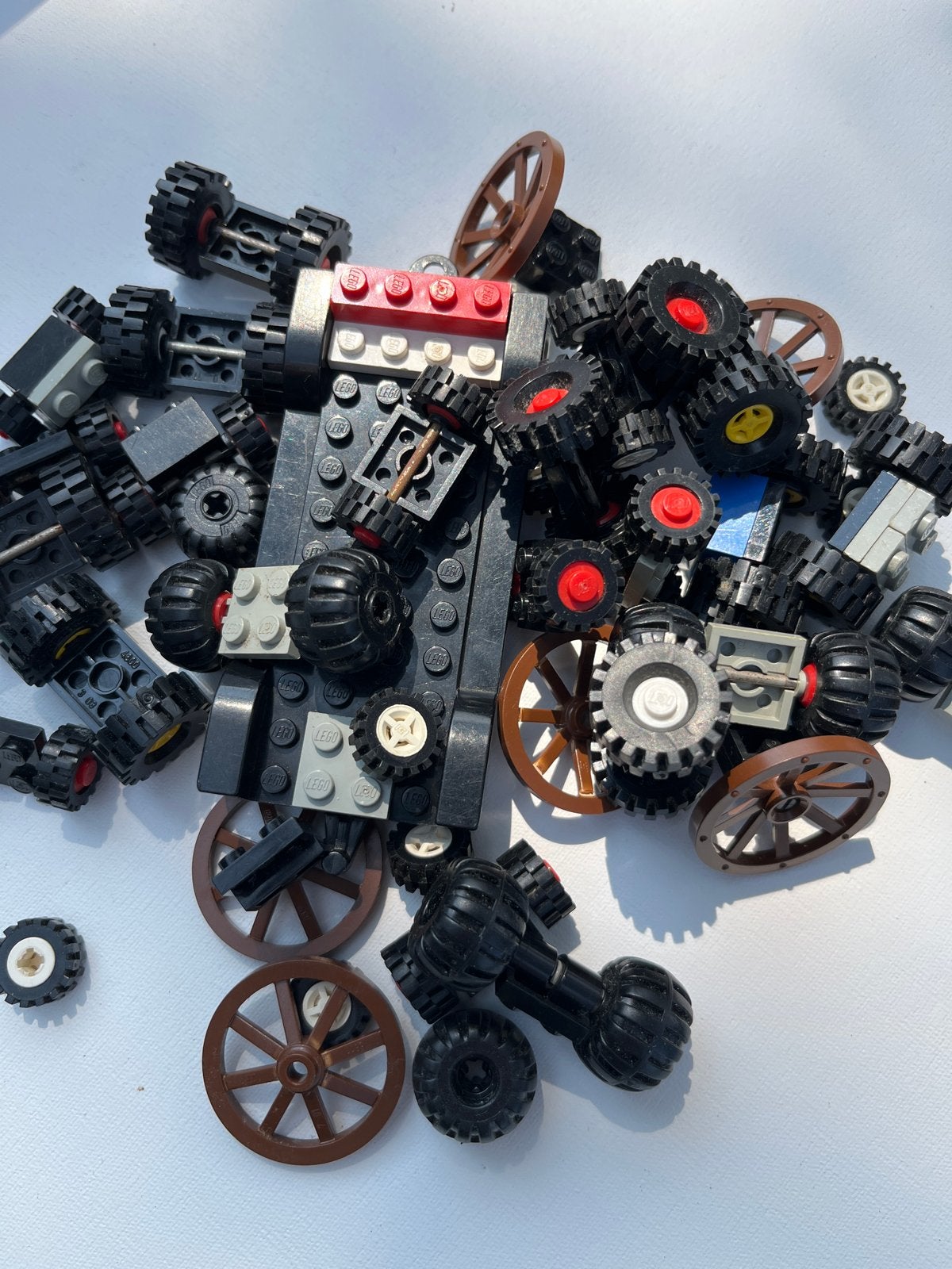 Diverse Lego wielen en assen - Gebruikt, Ophalen of Verzenden, Gebruikt