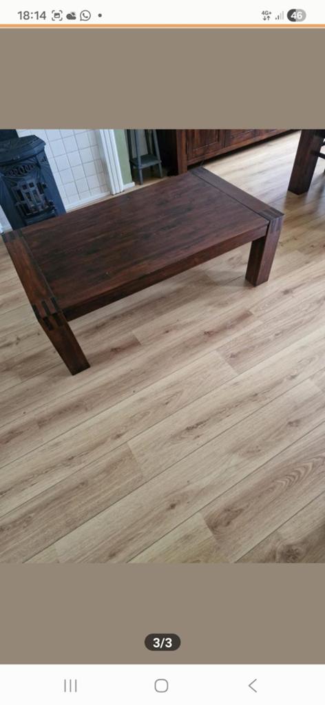 Koloniale salontafel koloniaal 1.30x75x43 cm, Ophalen, 100 tot 150 cm, 50 tot 100 cm, Minder dan 50 cm