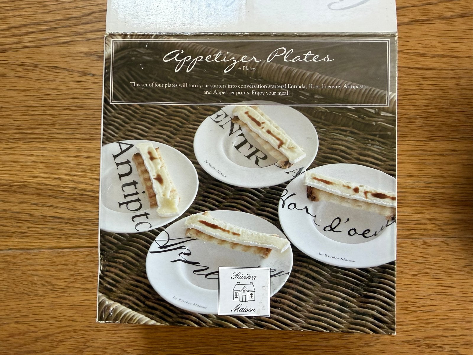 Riviera Maison Appetizer Plates - Set van 4, Ophalen, Overige merken, Keramiek, Nieuw