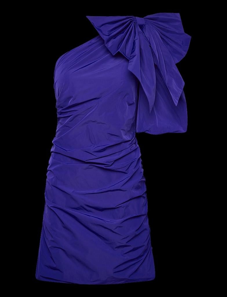 Dante6 Tami jurk met strik, Kleding | Dames, Jurken, Dante6, Paars, Maat 42/44 (L), Ophalen of Verzenden