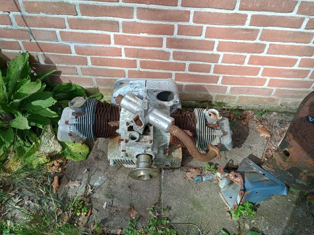 Daf 2 cilinder blok motorblok met koppen en vliegtuigplaat, Ophalen, Gebruikt, Overige automerken