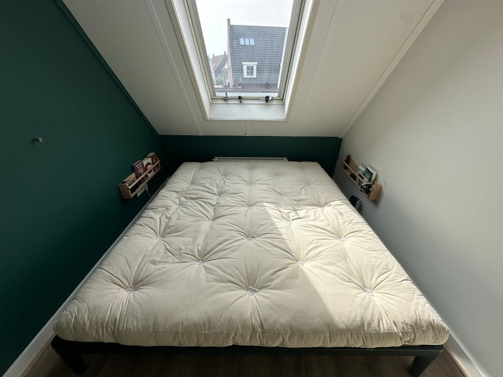 Karup futonmatras 200x180 (13cm dikte), Huis en Inrichting, Slaapkamer | Matrassen en Bedbodems, Ophalen, Tweepersoons, Zo goed als nieuw
