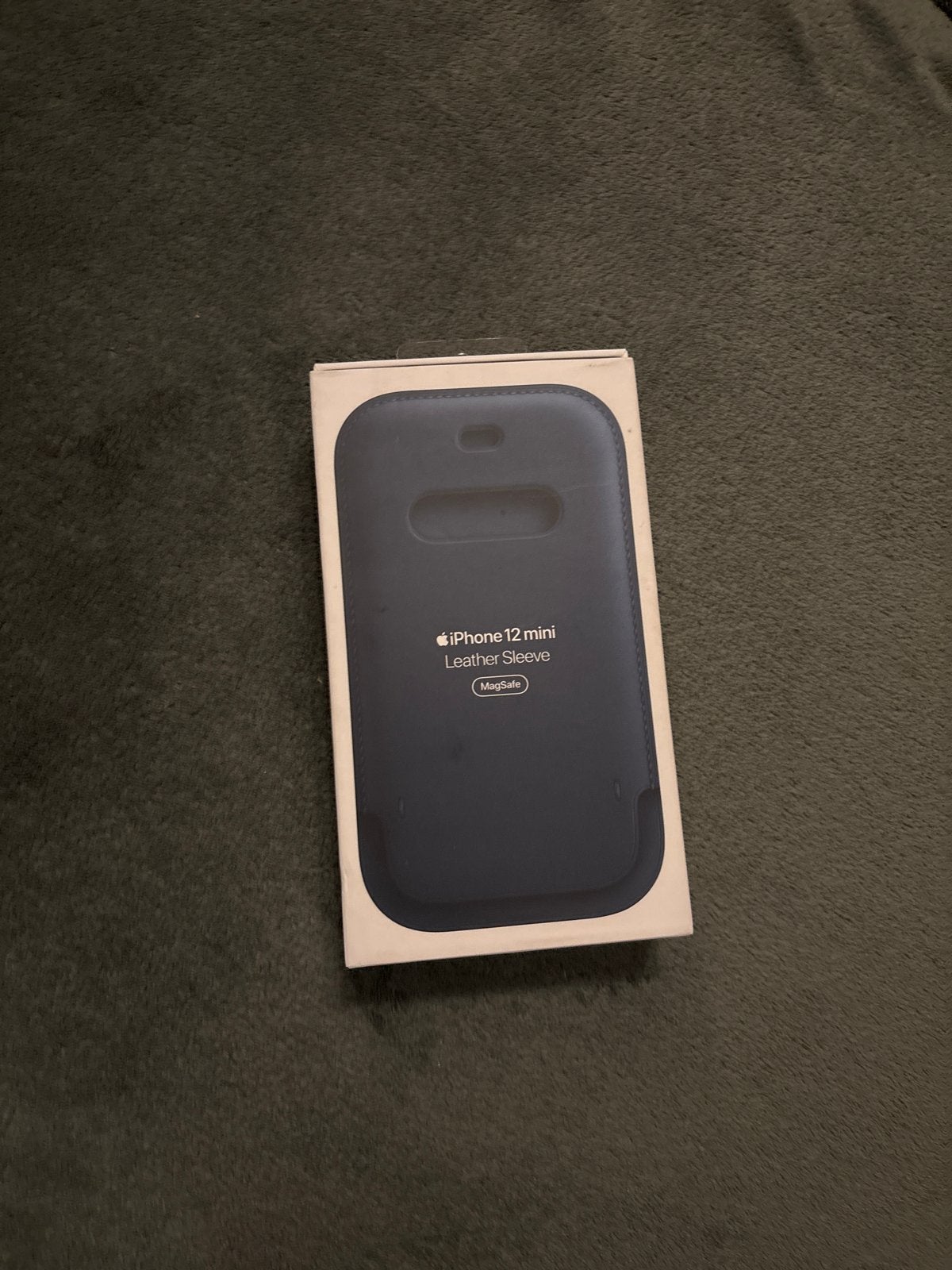 Apple iPhone 12 Mini Leather Sleeve MagSafe - Baltic Blue, Telecommunicatie, Mobiele telefoons | Hoesjes en Frontjes | Apple iPhone