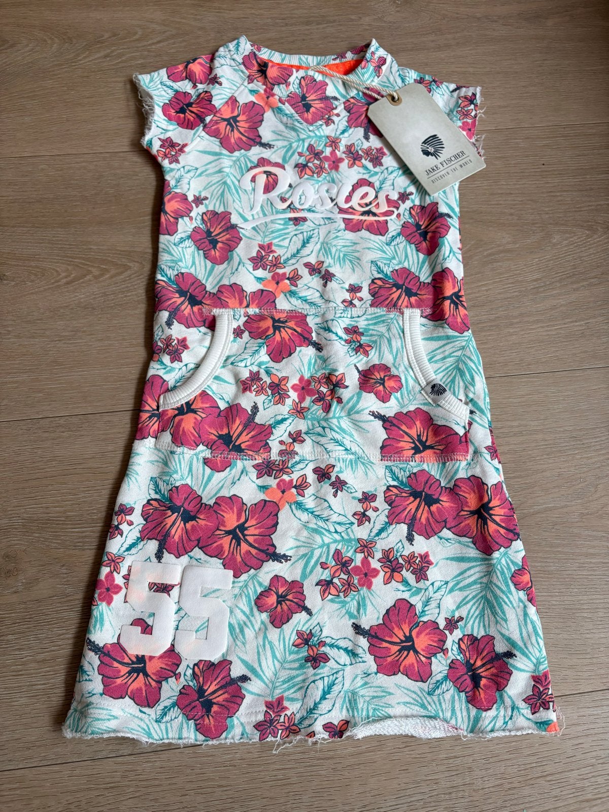 Zomerse jurk met bloemenprint - Jake Fischer, Ophalen of Verzenden, Nieuw, Meisje, Jurk of Rok