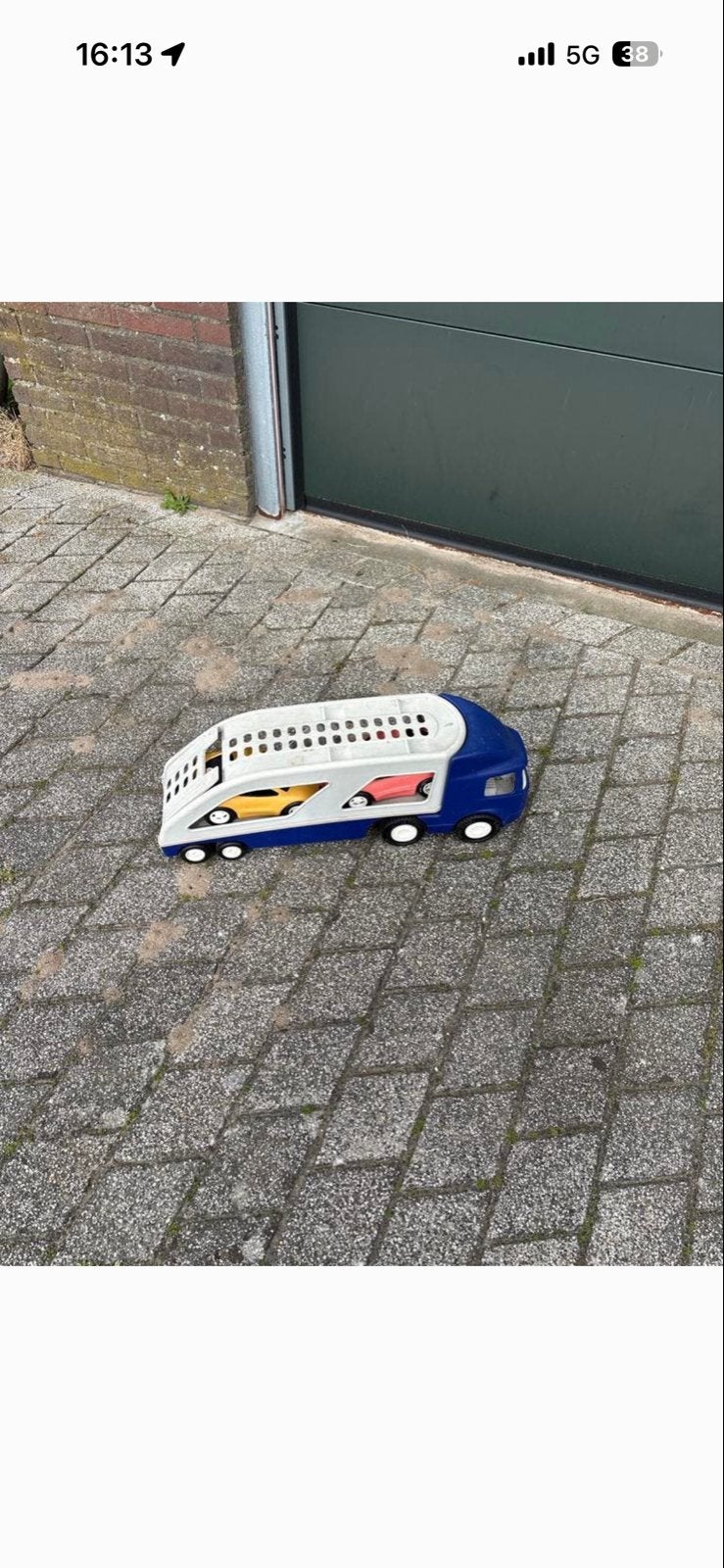 Speelgoed little tikes autotransporter met auto's, Ophalen, Gebruikt