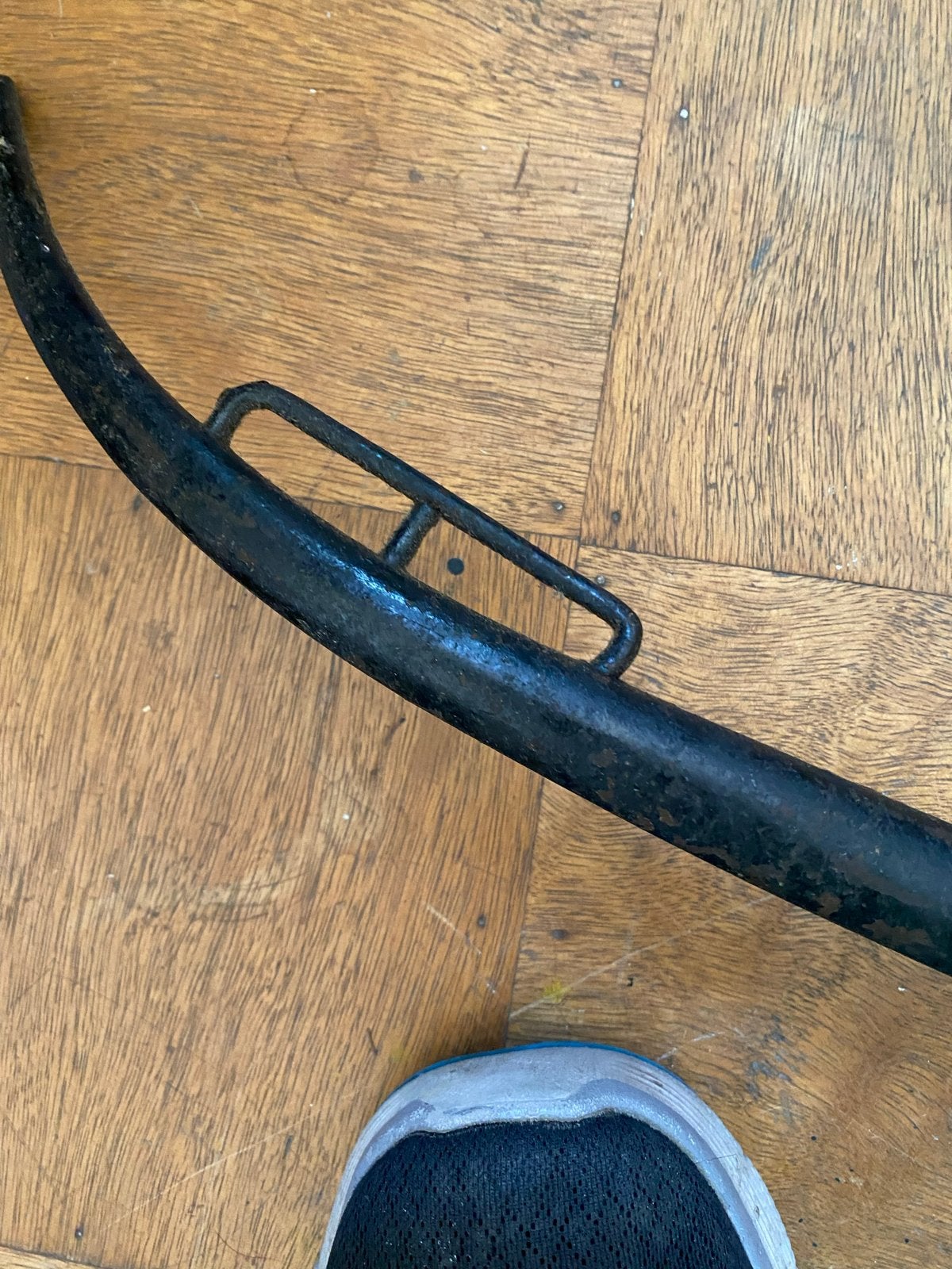 Antiek smeedijzeren gareel/haam voor bokkenwagen, Antiek en Kunst, Ophalen of Verzenden