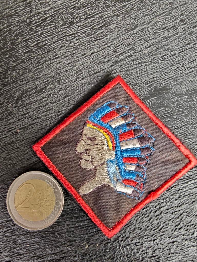 Patch Indian Head.., Ophalen of Verzenden, Luchtmacht, Nederland, Embleem of Badge