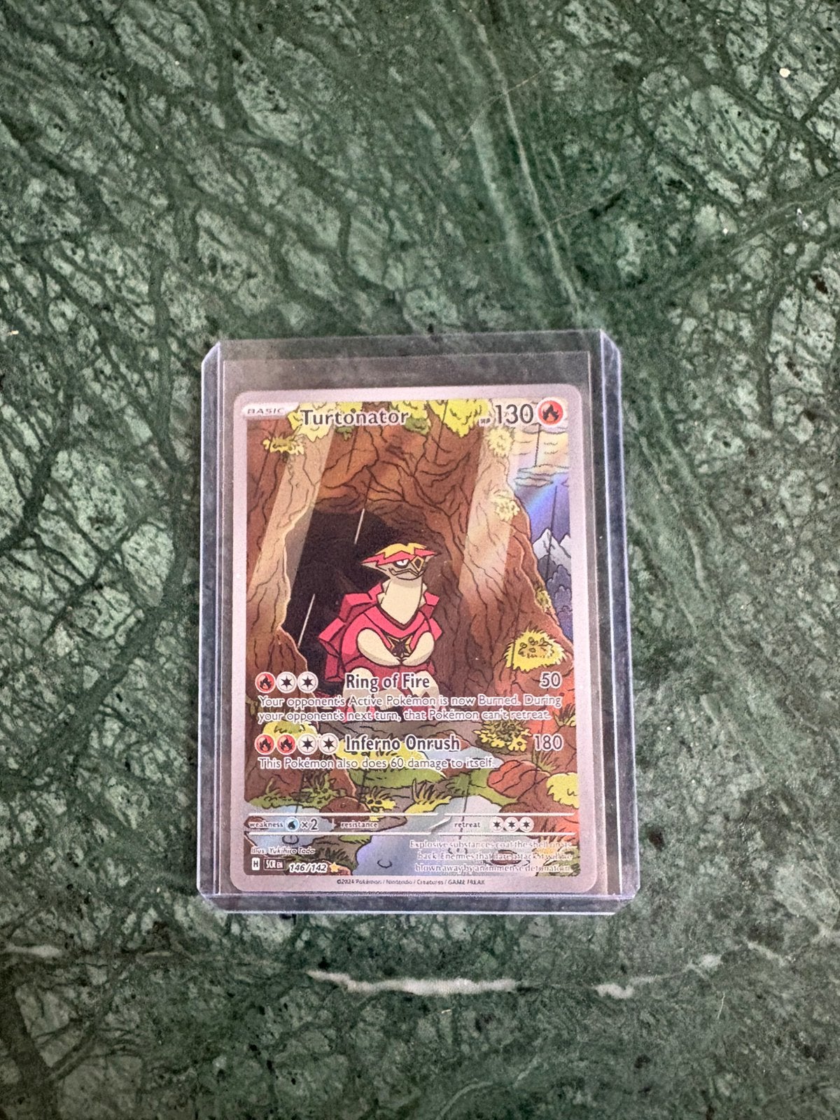 Turtonator all illustration pokemon card, Ophalen of Verzenden, Zo goed als nieuw