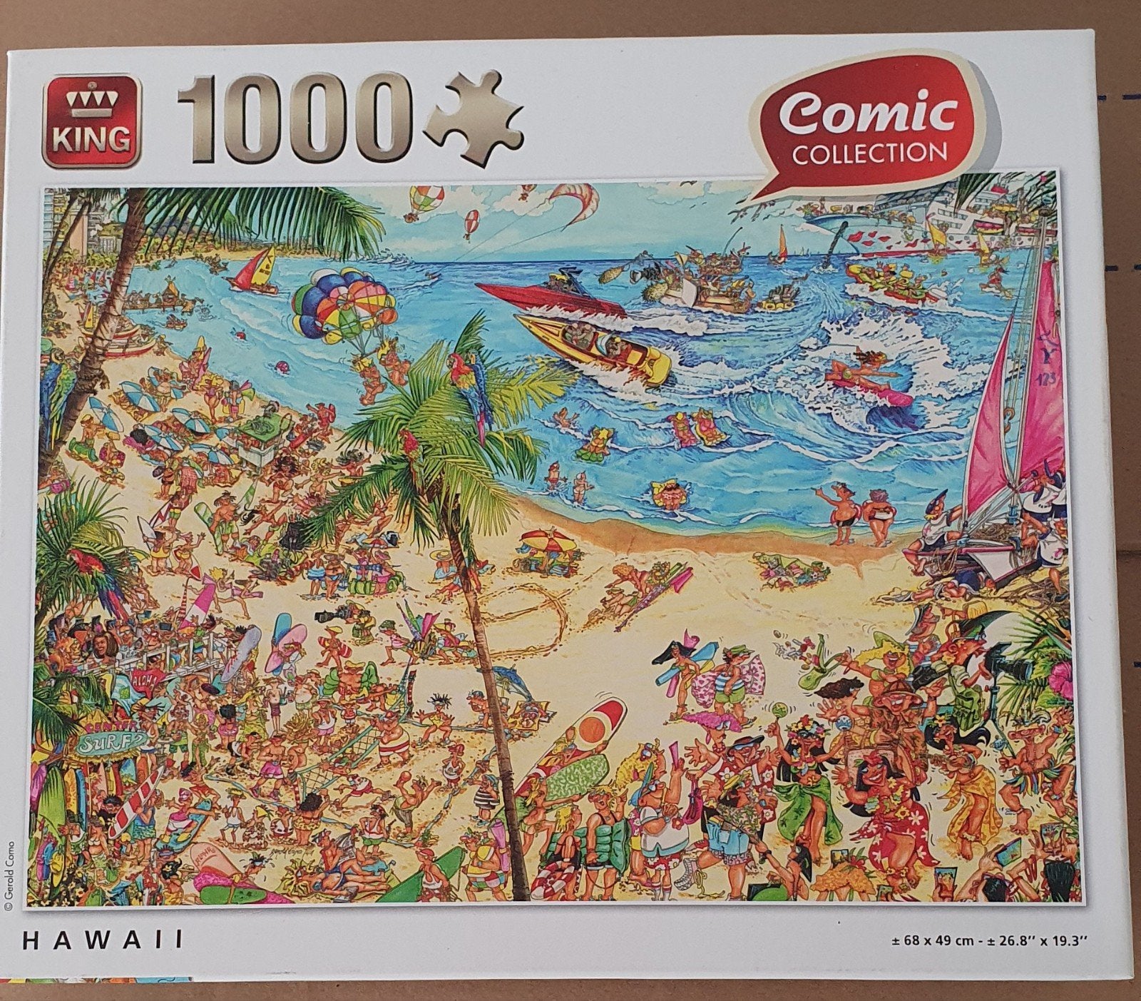 5 Puzzels - Hawaii, Las Vegas, Rome, Vene, Piccalilly circus, Ophalen of Verzenden, 500 t/m 1500 stukjes, Zo goed als nieuw, Legpuzzel