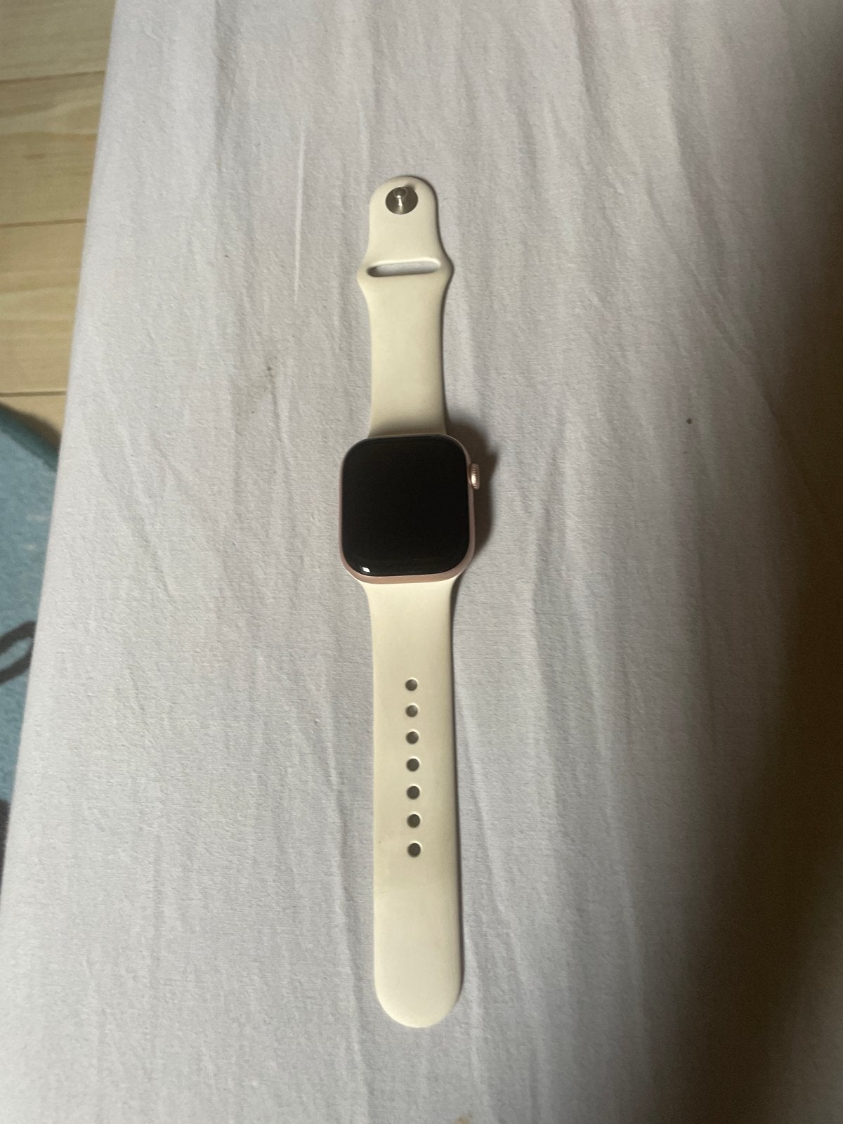 Apple Watch Series 6 (GPS, 44mm) - Zo goed als nieuw, Sieraden, Tassen en Uiterlijk, Afstand, Wit, IOS, Ophalen of Verzenden