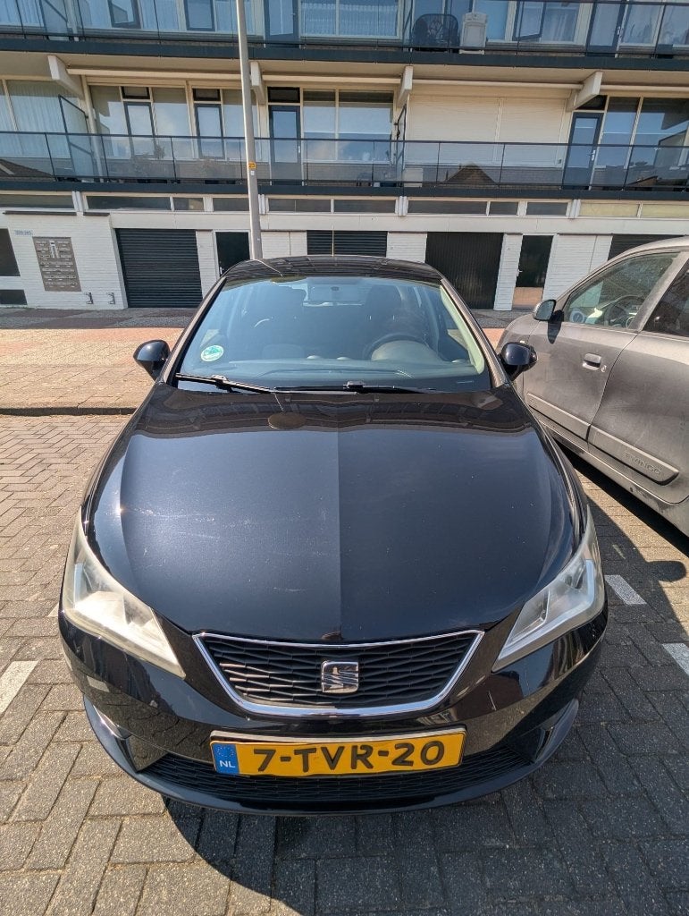 Seat Ibiza 1.2 63KW 5DRS 2013 Zwart, Voorwielaandrijving, Euro 5, 40 €/maand, 990 kg