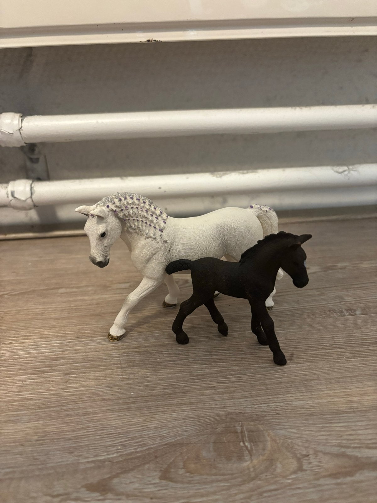 Schleich paarden: merrie en veulen, Ophalen of Verzenden, Zo goed als nieuw