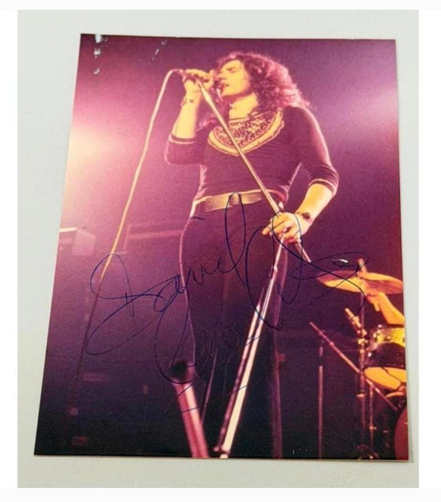 ORIGINAL photo Signed gesigneerd DAVID COVERDALE DEEP PURPLE, Ophalen of Verzenden, Zo goed als nieuw, Foto of Kaart, H