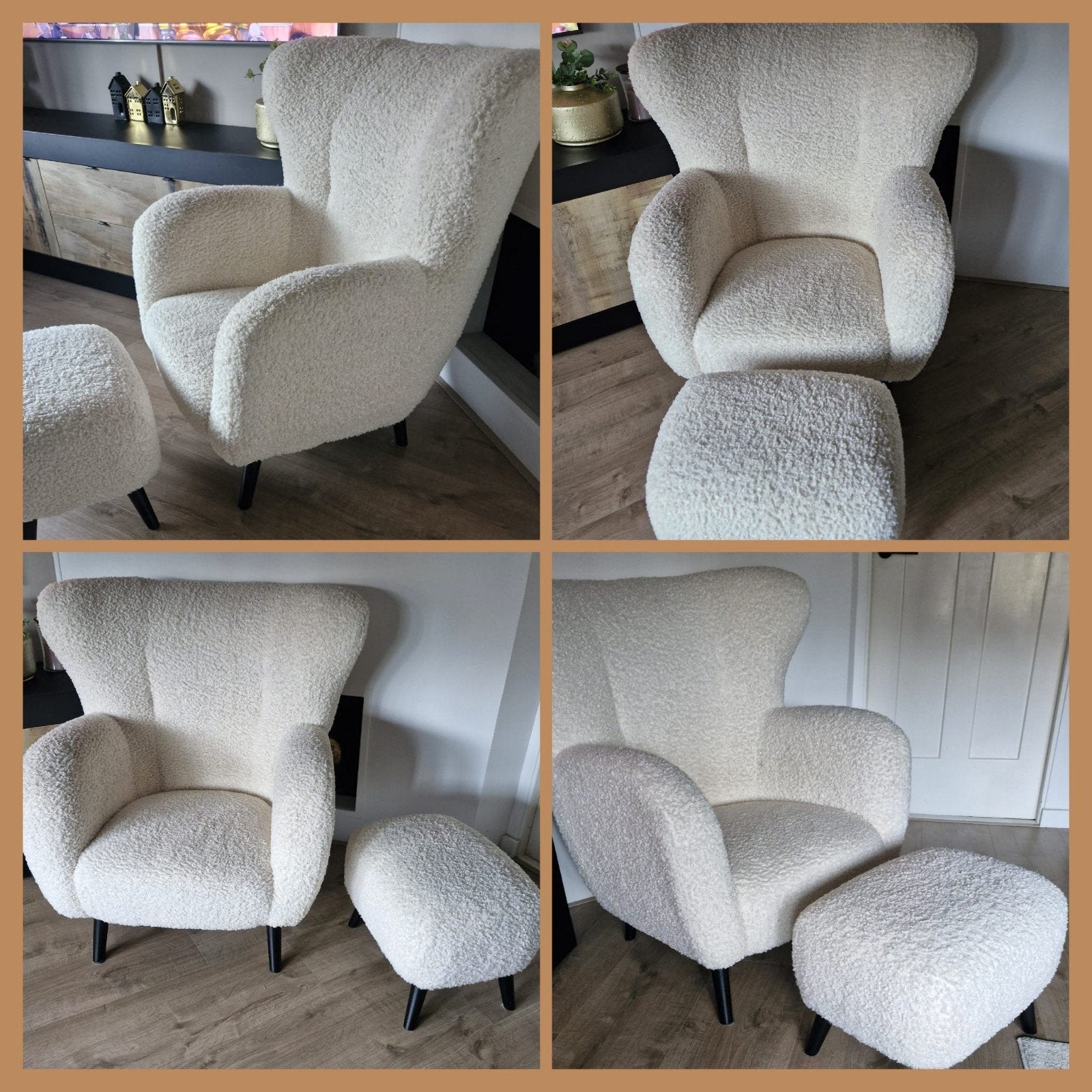 fauteuils met voetenbankje, Ophalen, Zo goed als nieuw, Stof, 50 tot 75 cm