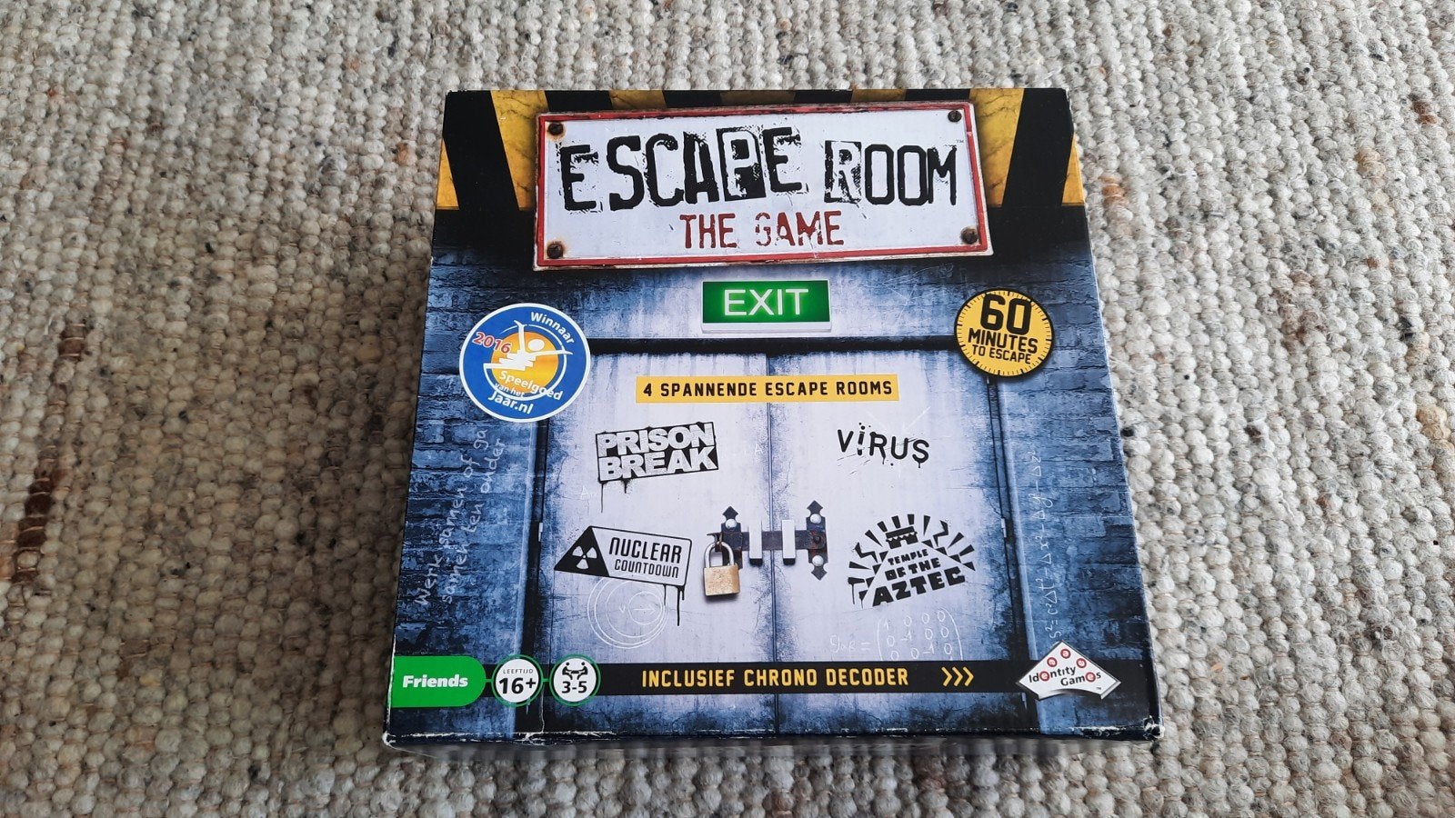 Escaperoom The game deel 1 16+ 3-5 spelers NIEUW!, Drie of vier spelers, Ophalen of Verzenden, Nieuw, Identity Games
