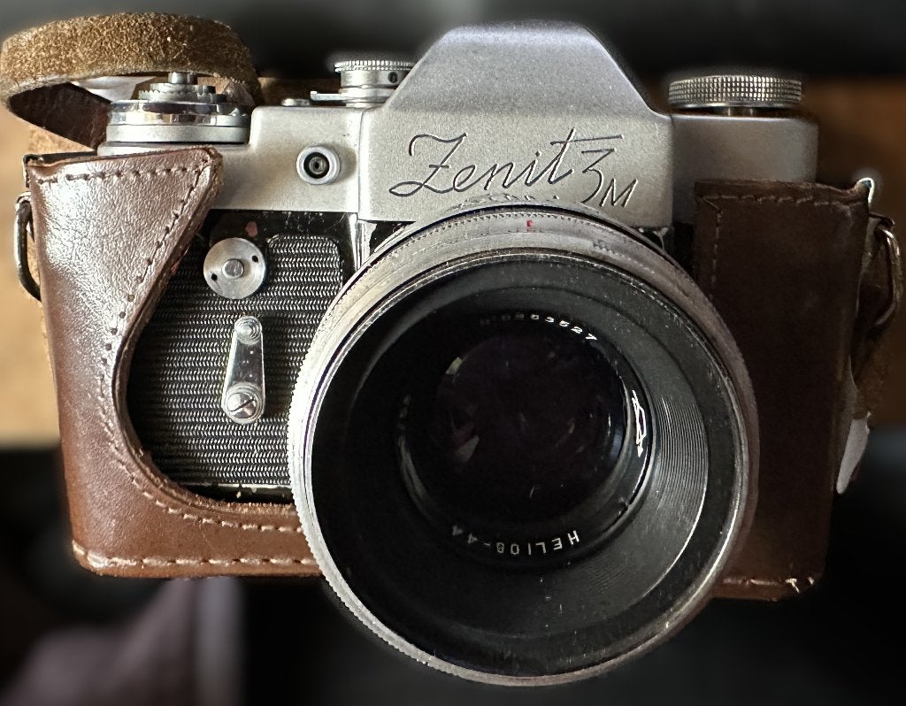 Zenit 3m camera met lens helios 44 58mm f=2 werkend, Ophalen, Gebruikt, Spiegelreflex, Overige Merken