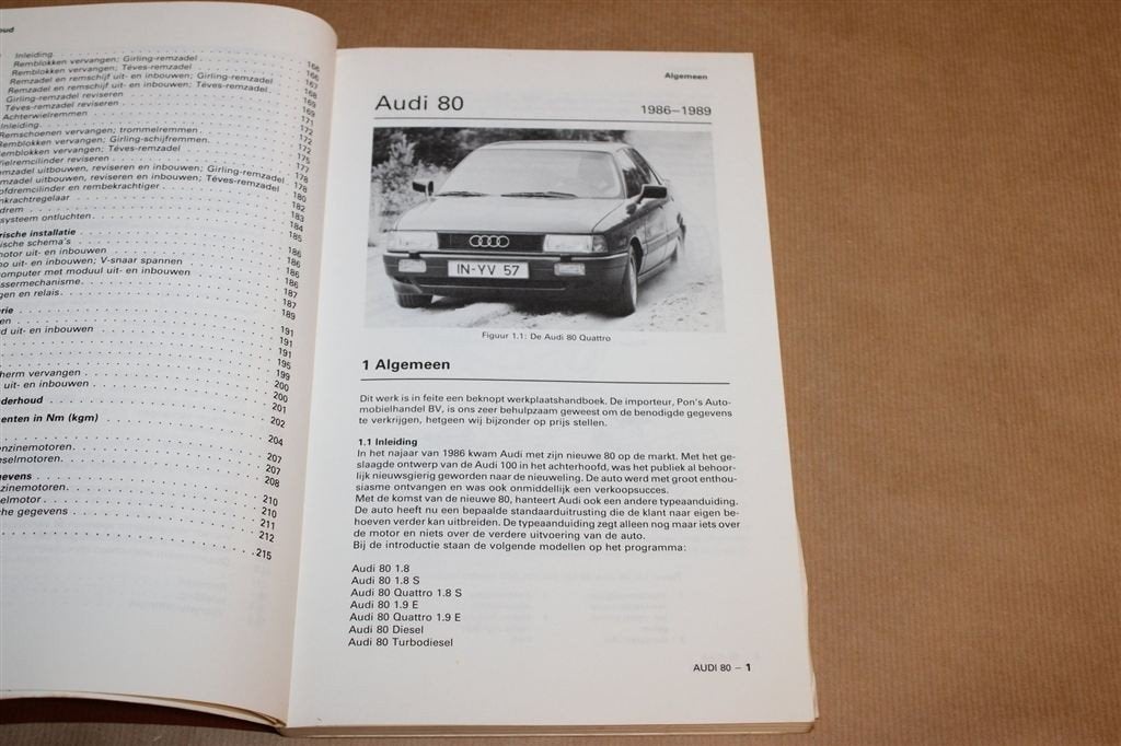 Vraagbaak Audi 80 — Autohandleiding 1986-1989, Auto diversen, Handleidingen en Instructieboekjes, Ophalen of Verzenden
