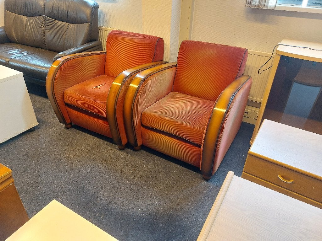 2 art deco opknapfauteuils ( 501060), Ophalen