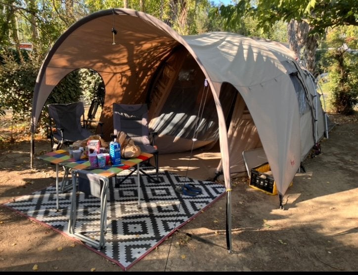 Tunneltent Redwood Aspen 329 incl. luifel., Caravans en Kamperen, Tenten, Ophalen, Zo goed als nieuw