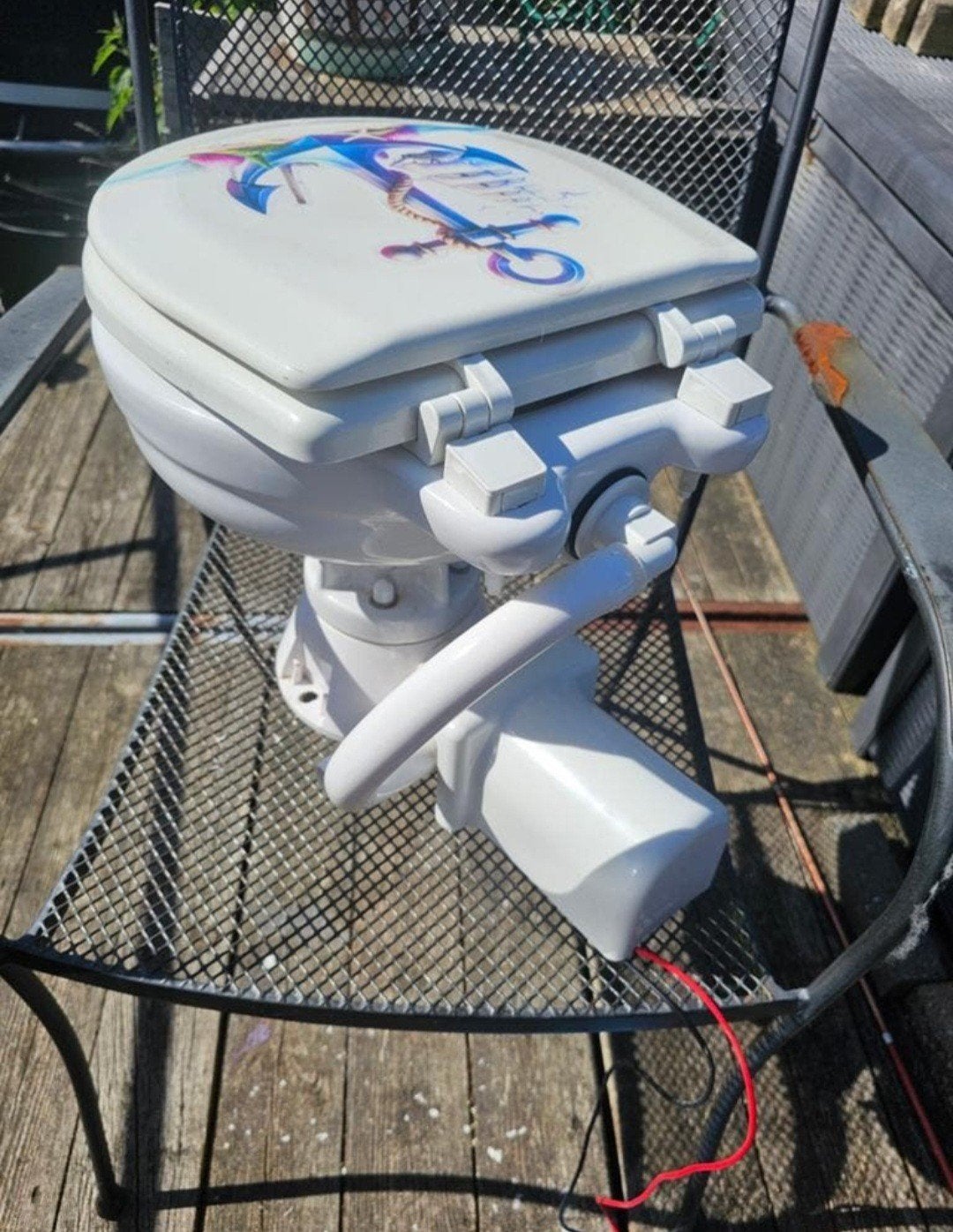 scheepstoilet elecktrische 24 volt, Watersport en Boten, Ophalen, Zo goed als nieuw, Kombuis en Sanitair