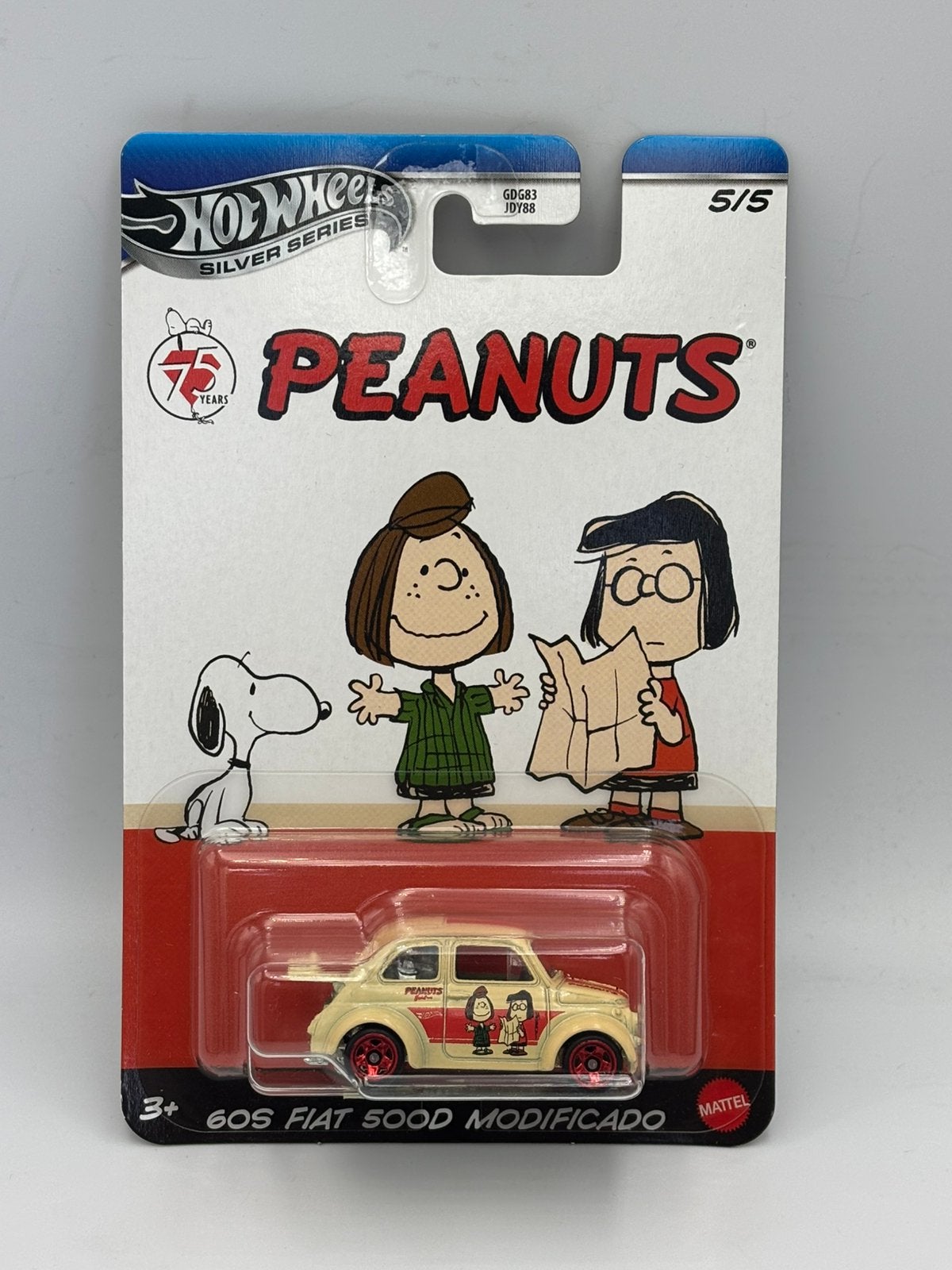 Hot Wheels 60’s Fiat 500D Modificado - Peanuts, Ophalen of Verzenden, Nieuw, Auto