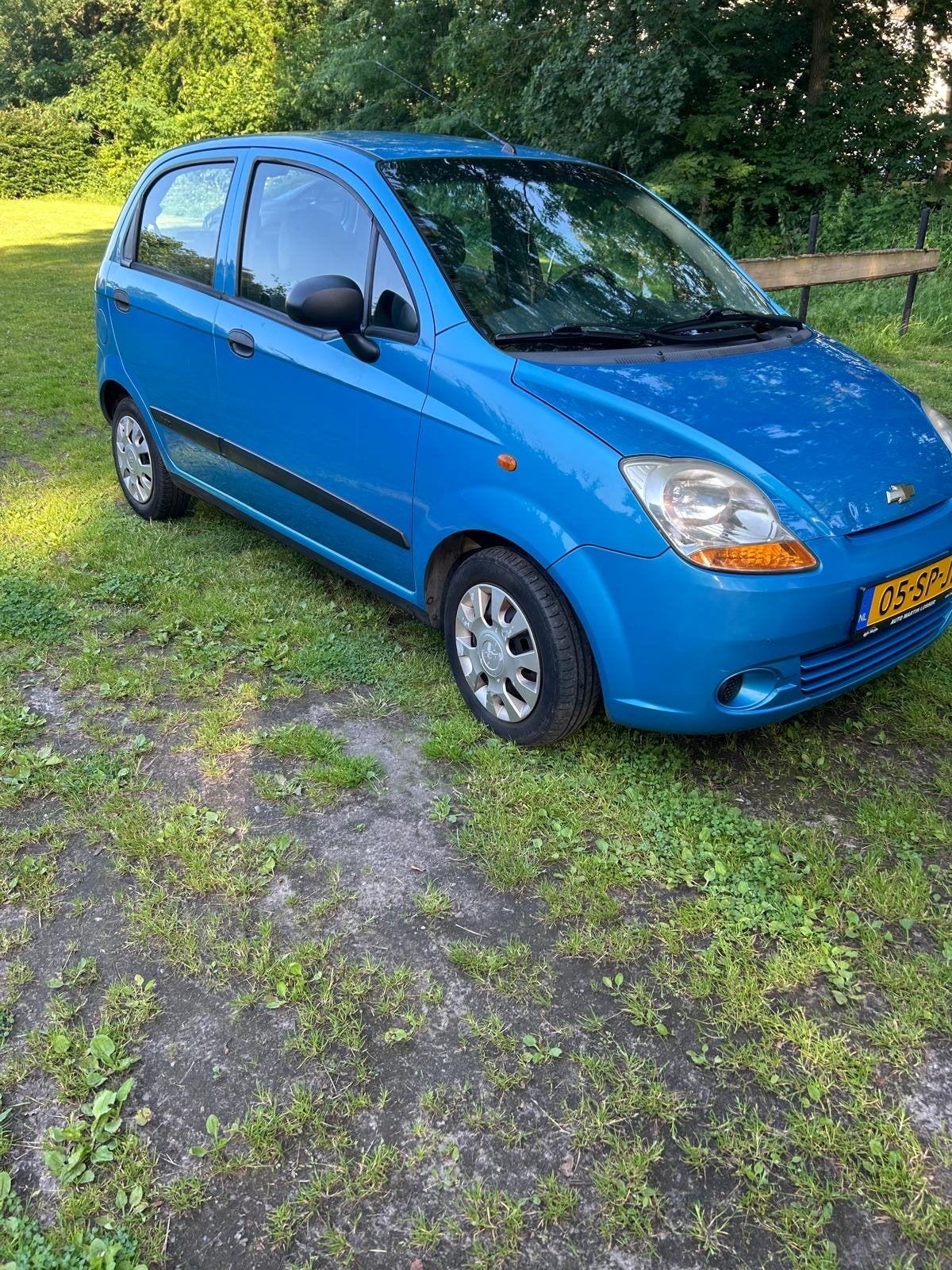 Chevrolet Matiz 1.0 2006 Blauw, Auto's, Chevrolet, Voorwielaandrijving, 600 kg, Origineel Nederlands, Handgeschakeld