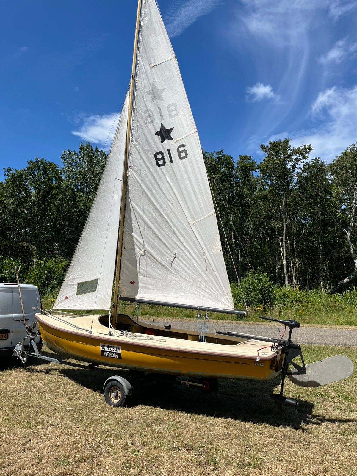 Varuna 501 met trailer te koop prijs verlaagd, Watersport en Boten, Open zeilboten, Ophalen, Fok, Gebruikt, Overige typen