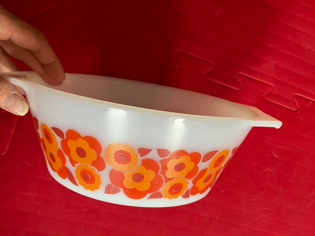 Vintage Arcopal lotus ovenschaal, Ophalen of Verzenden
