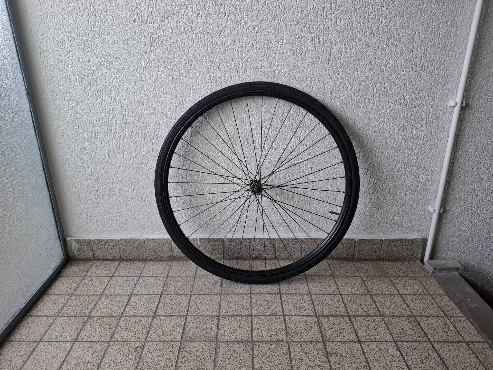 Voorwiel voor Omafiets, Ophalen