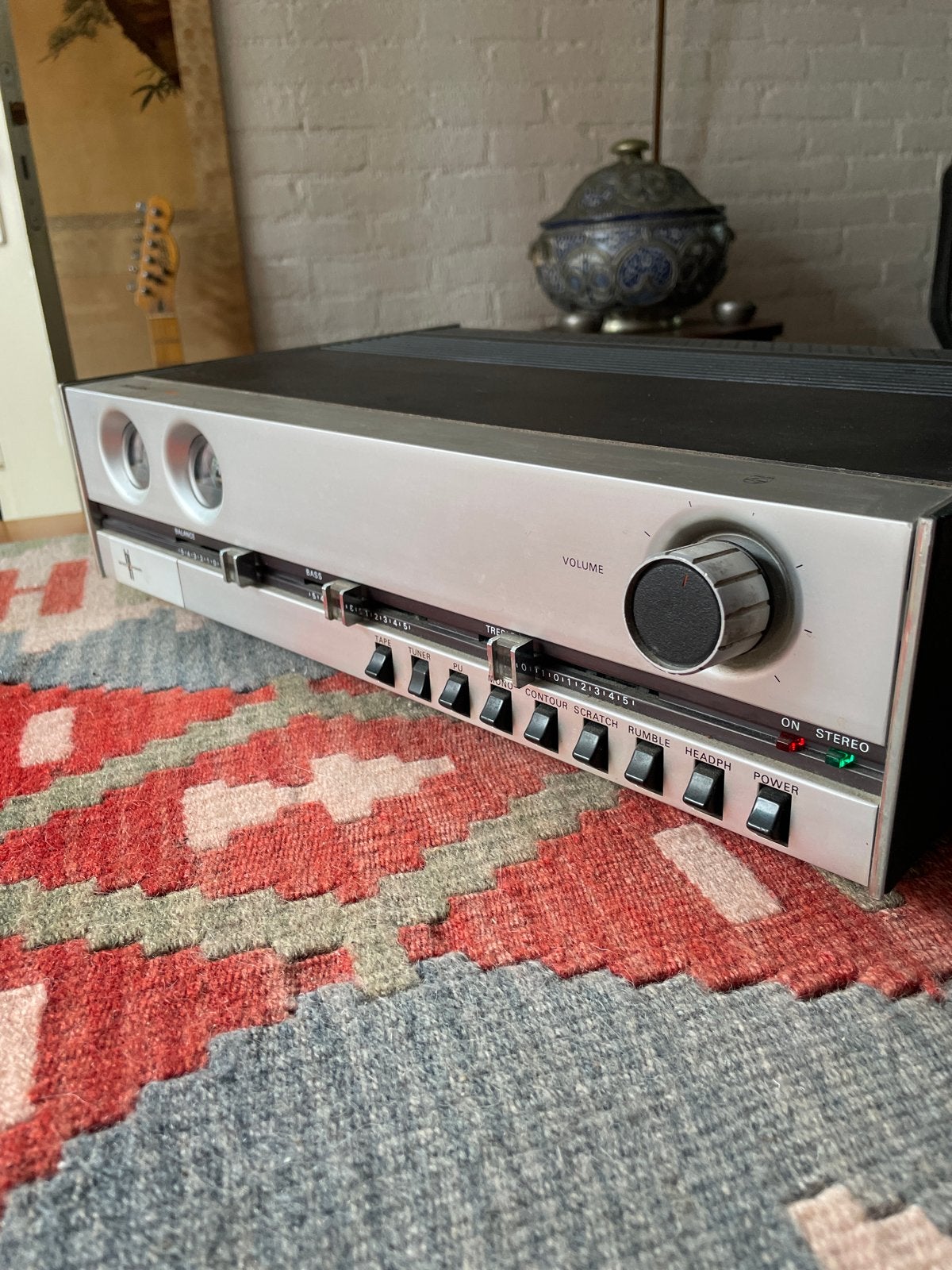 Vintage Philips 520 Fish Eye versterker - klassieke Hifi, Audio, Tv en Foto, Versterkers en Receivers, Overige merken, Gebruikt