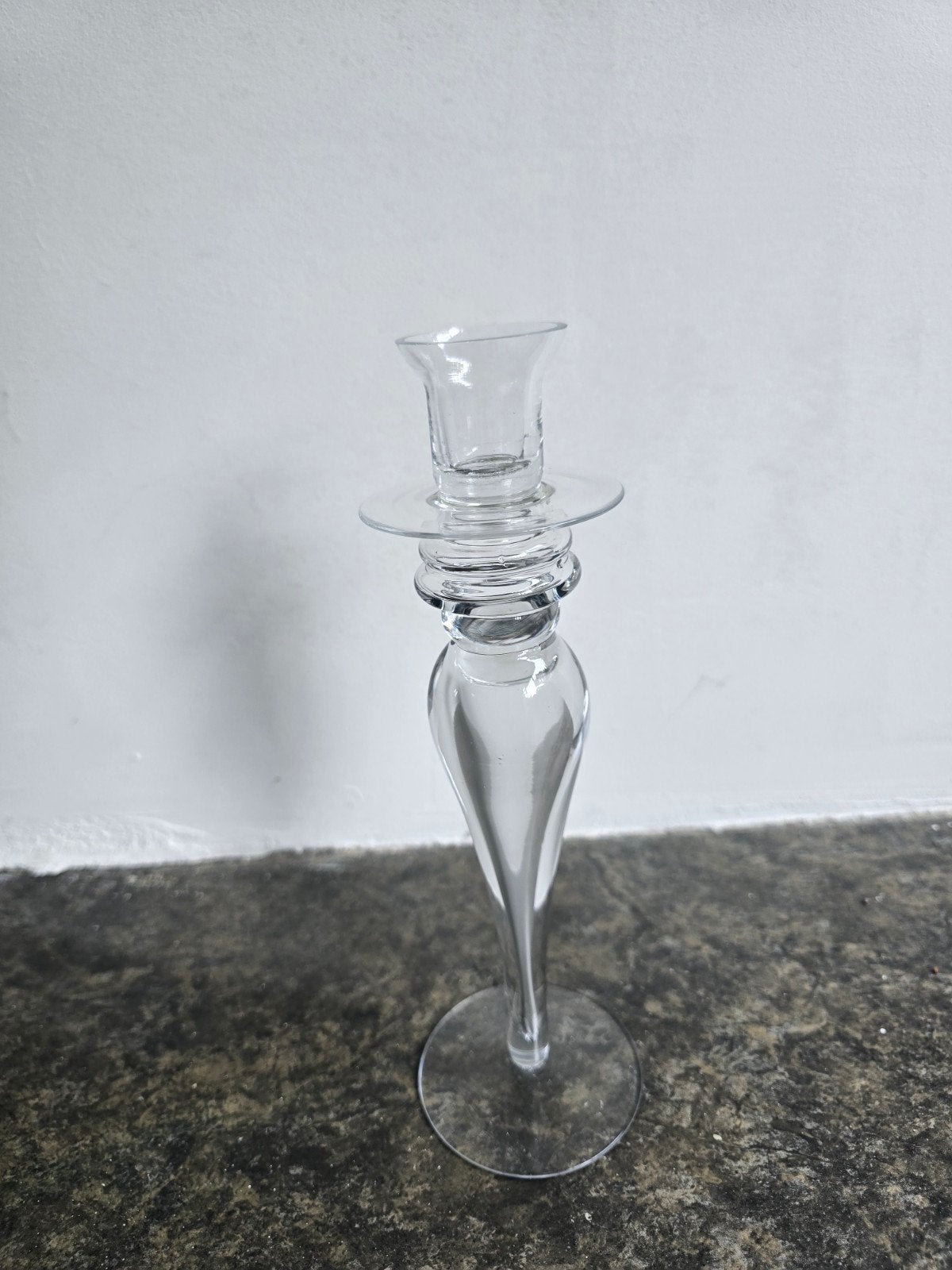 vintage glazen kandelaar "Livia" – A.D. Copier (Leerdam, Ophalen of Verzenden