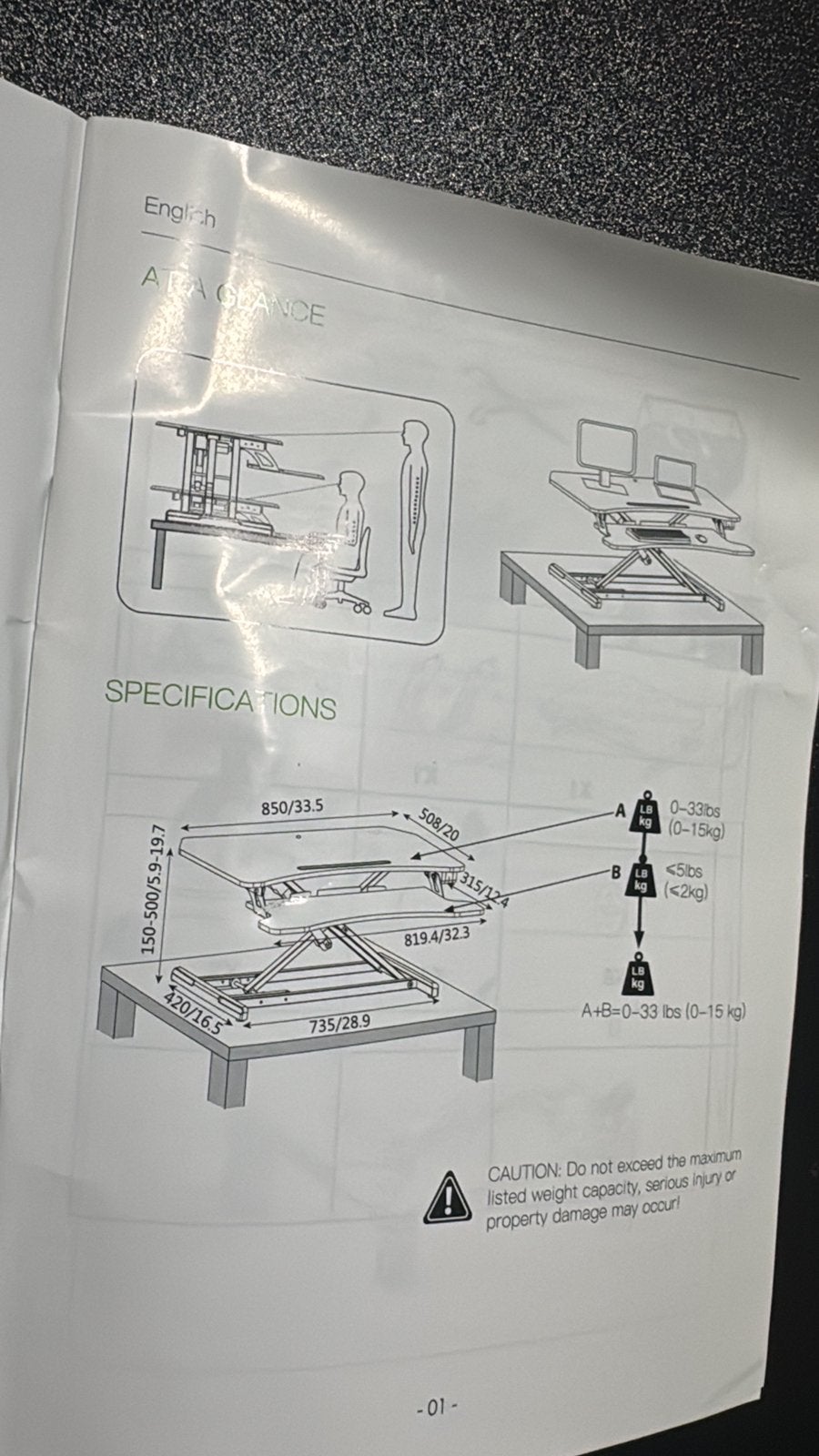 Desk electric raiser, Ophalen of Verzenden, Zo goed als nieuw