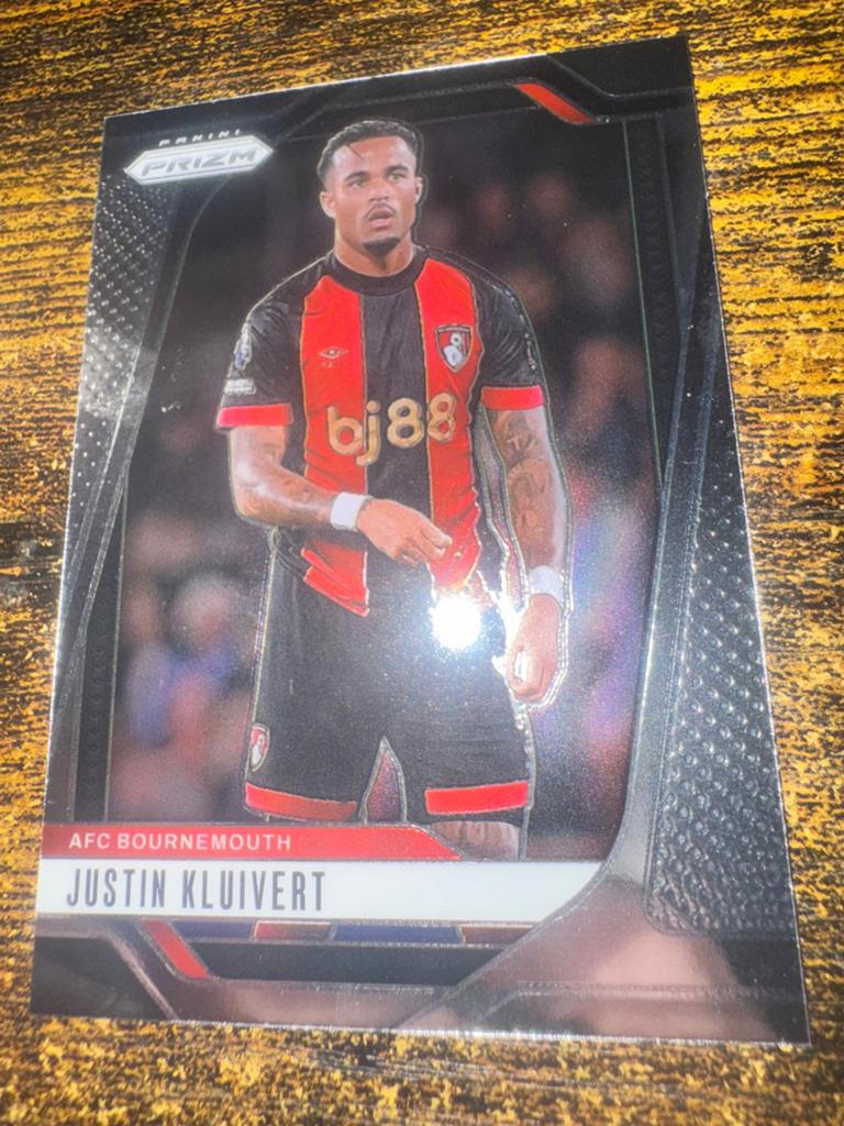 Justin Kluivert Panini Prizm Premier League Voetbalkaart, Ophalen of Verzenden, Zo goed als nieuw, Buitenlandse clubs, Spelerskaart