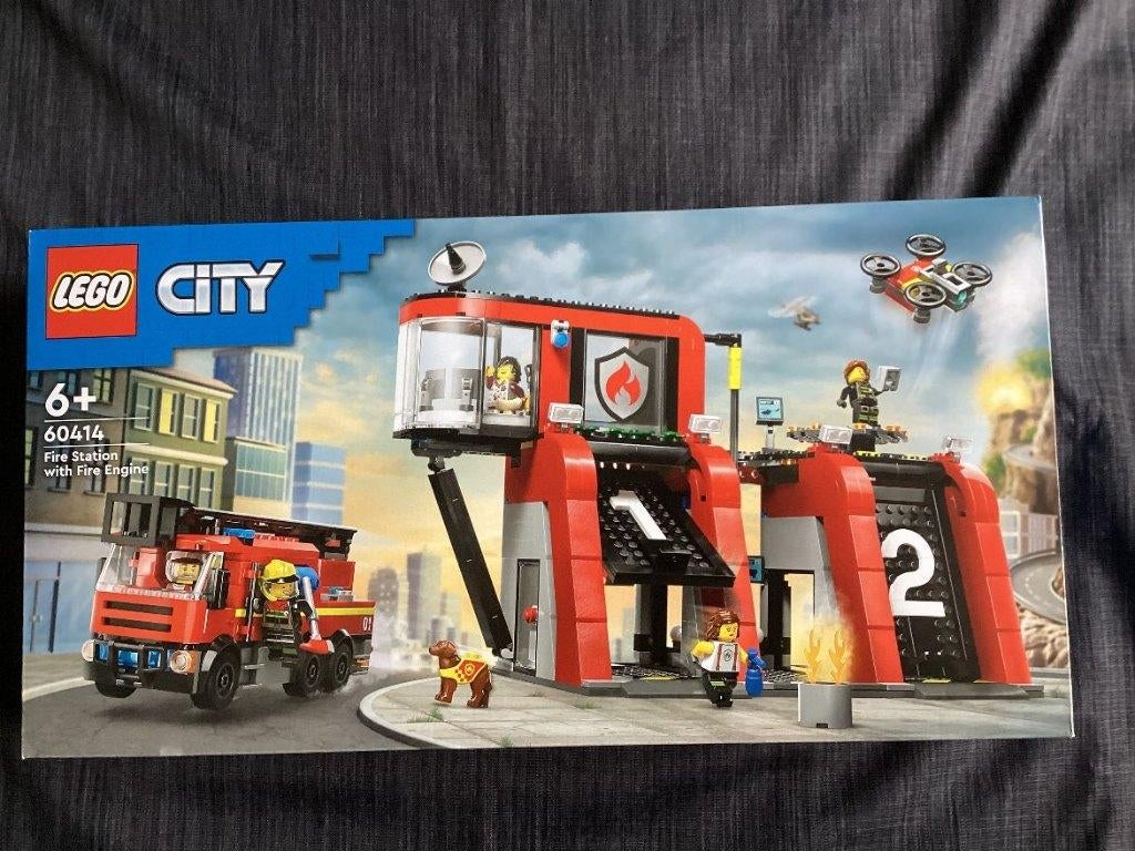 NIEUW Lego City Brandweerkazerne en brandweerauto (60414), City, Ongeopend/sealed, Lego, Nieuw