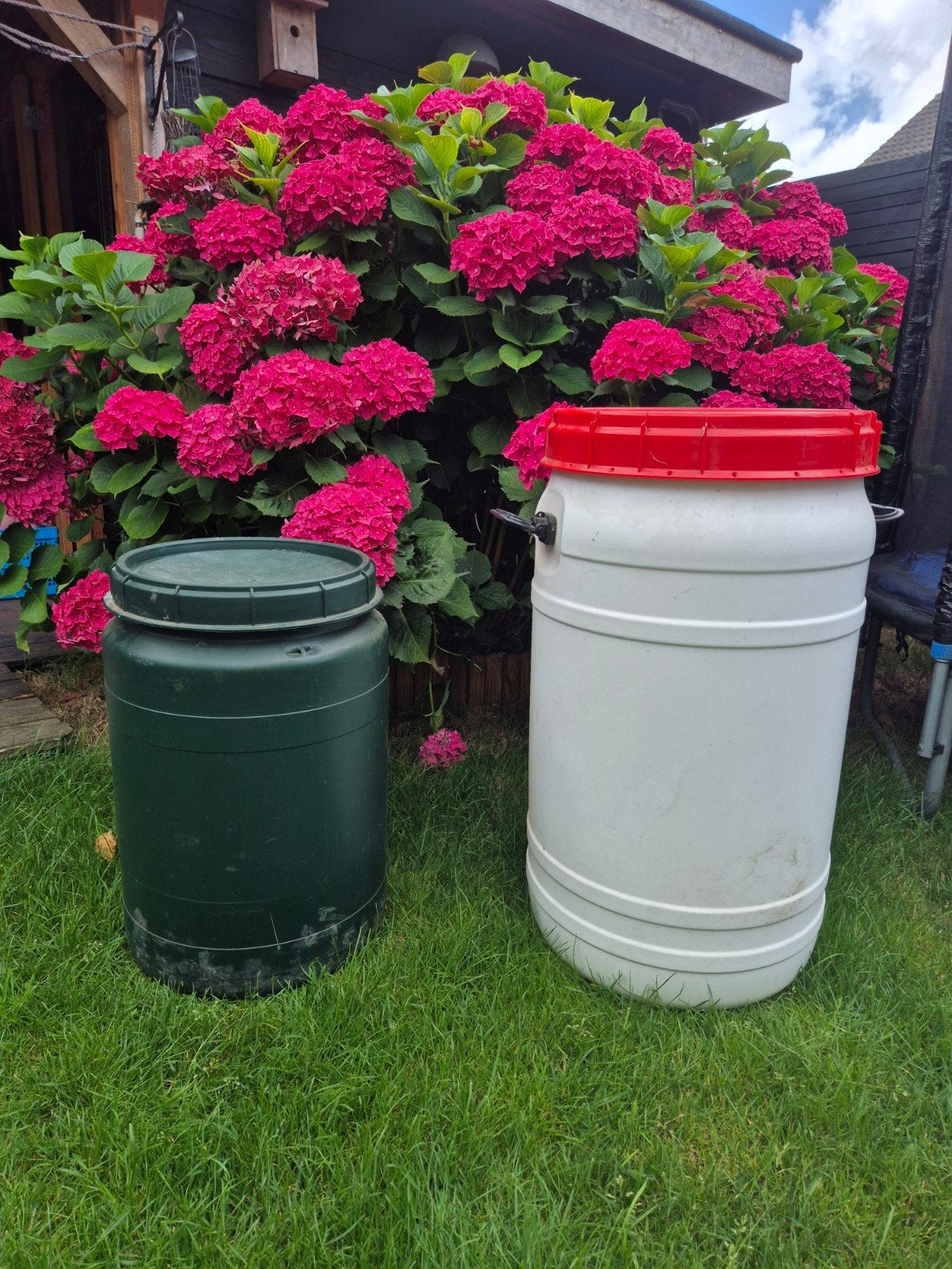 Voerton / ton 60 liter en 110 liter, Dieren en Toebehoren, Ophalen, Gebruikt