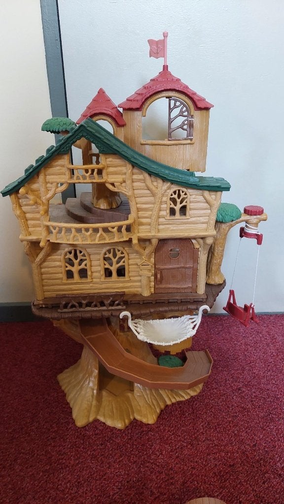 Sylvanian Families Avontuurlijke Boomhut en blokhut, Ophalen of Verzenden, Gebruikt, Poppenhuis