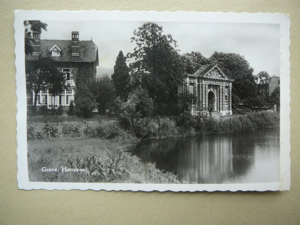 Grave. Hampoort., Ophalen of Verzenden, 1940 tot 1960, Gelopen, Noord-Brabant
