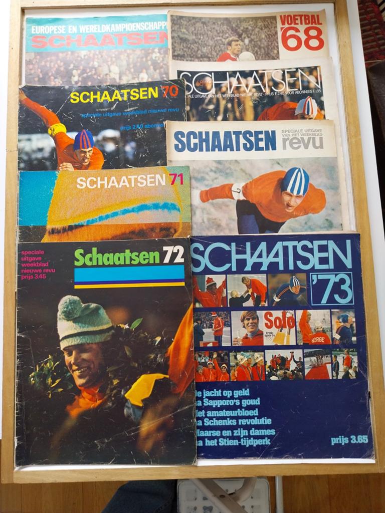 8x Schaatsen tijdschriften jaren '60 en '70, Boeken, Tijdschriften en Kranten, Ophalen of Verzenden, Gelezen, Sport en Vrije tijd