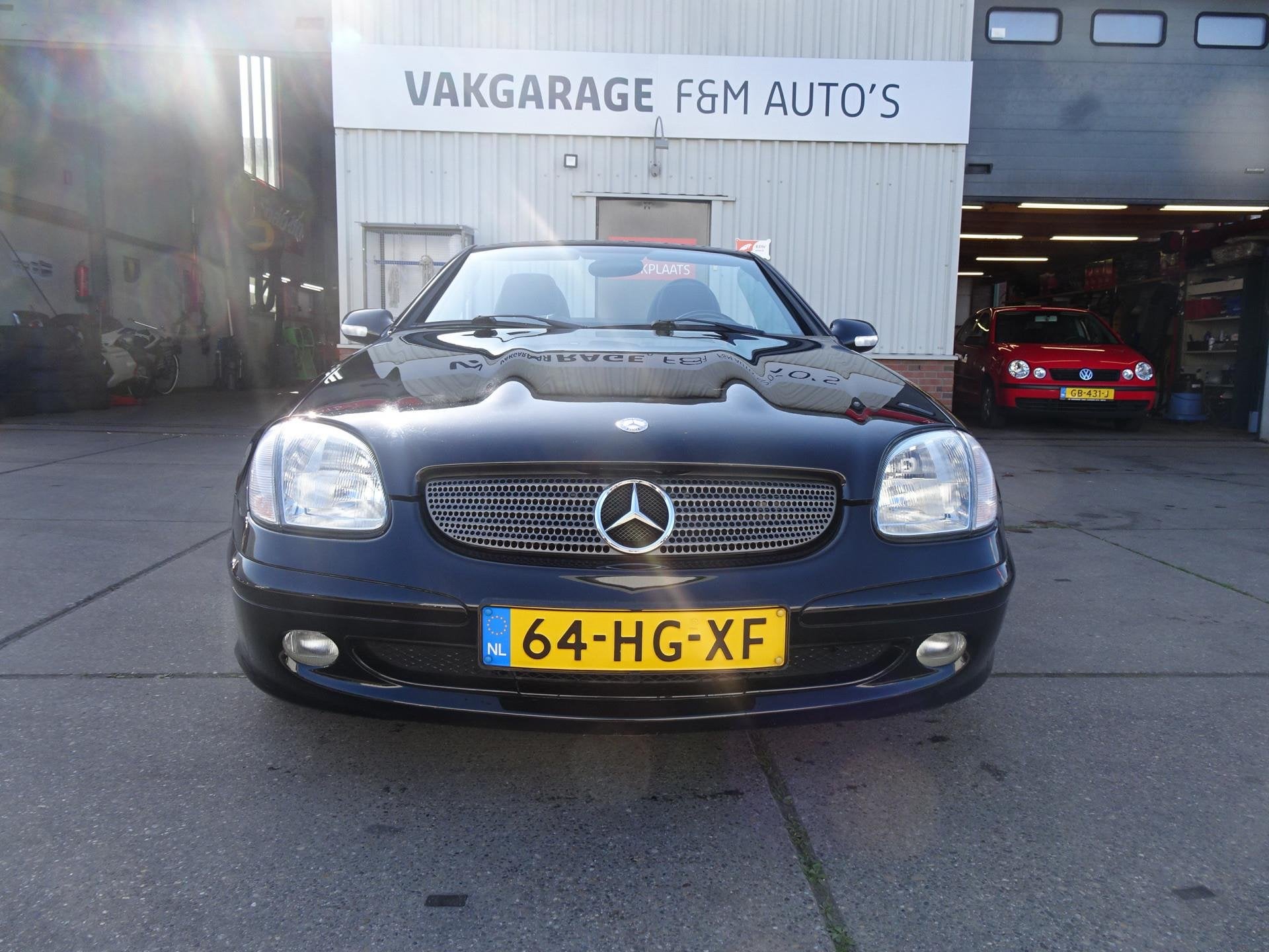 Mercedes-Benz SLK 200 K Youngtimer, leder, Nederlands geleve, Auto's, Voorwielaandrijving, 1998 cc, Stof, Gebruikt