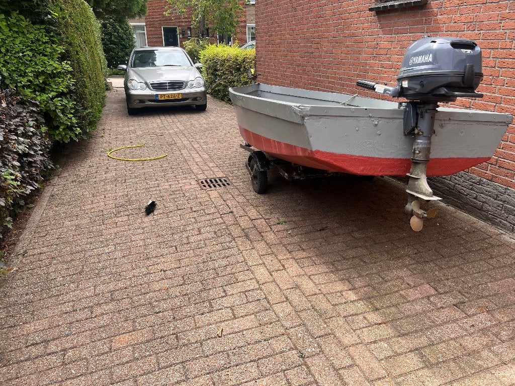 polyesterboot met 6pk Yamaha buitenboordmotor, Overige merken, Gebruikt, 4 m, Buitenboordmotor