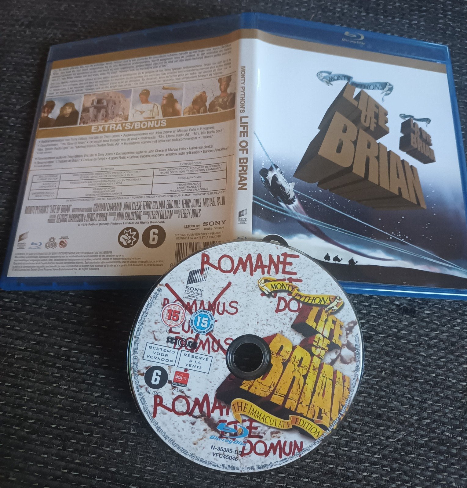 Monty Python - The life of Brian/BLURAY, Ophalen of Verzenden, Zo goed als nieuw