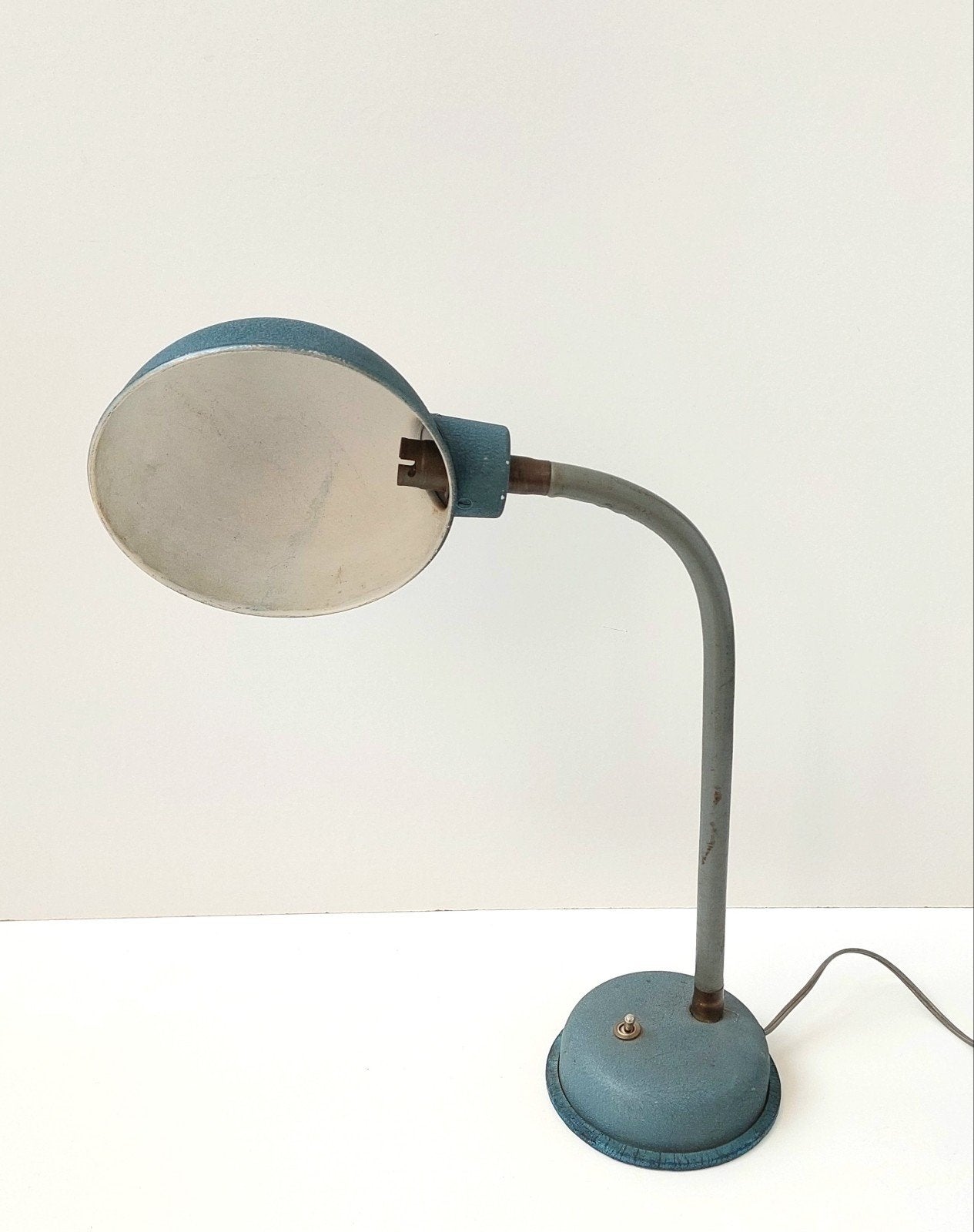 Vintage Industiële Jaren '50 Adher Tafellamp Bureaulamp, Ophalen of Verzenden, Huis en Inrichting