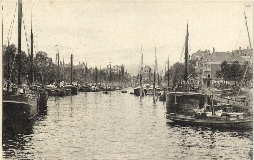 Leuvenhaven Rotterdam - ongelopen, Ophalen of Verzenden, 1920 tot 1940, Ongelopen, Zuid-Holland