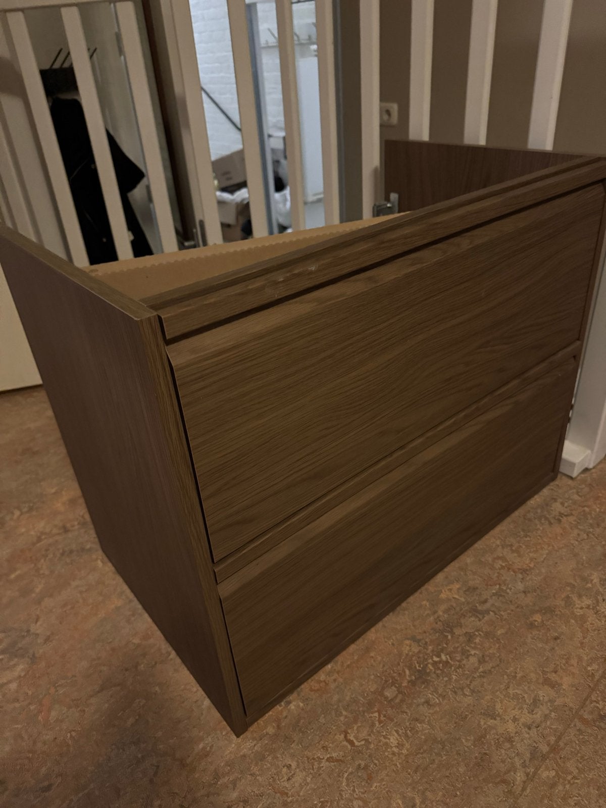 IKEA wastafelmeubel met muurbeugels - zo goed als nieuw, Zo goed als nieuw, Minder dan 100 cm, Wastafelkast, 25 tot 50 cm