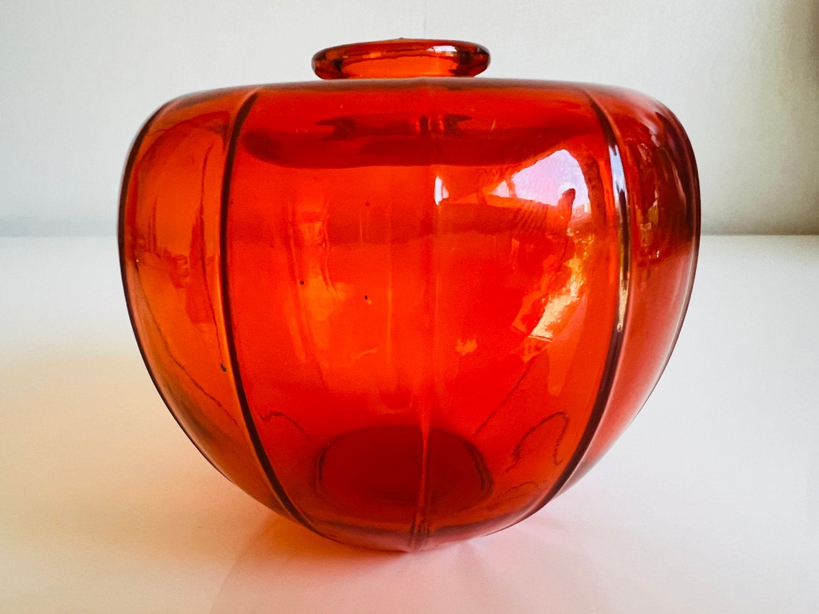 Vintage Leerdam Glas Oranje Bevrijdingsvaasje 1945, Ophalen of Verzenden