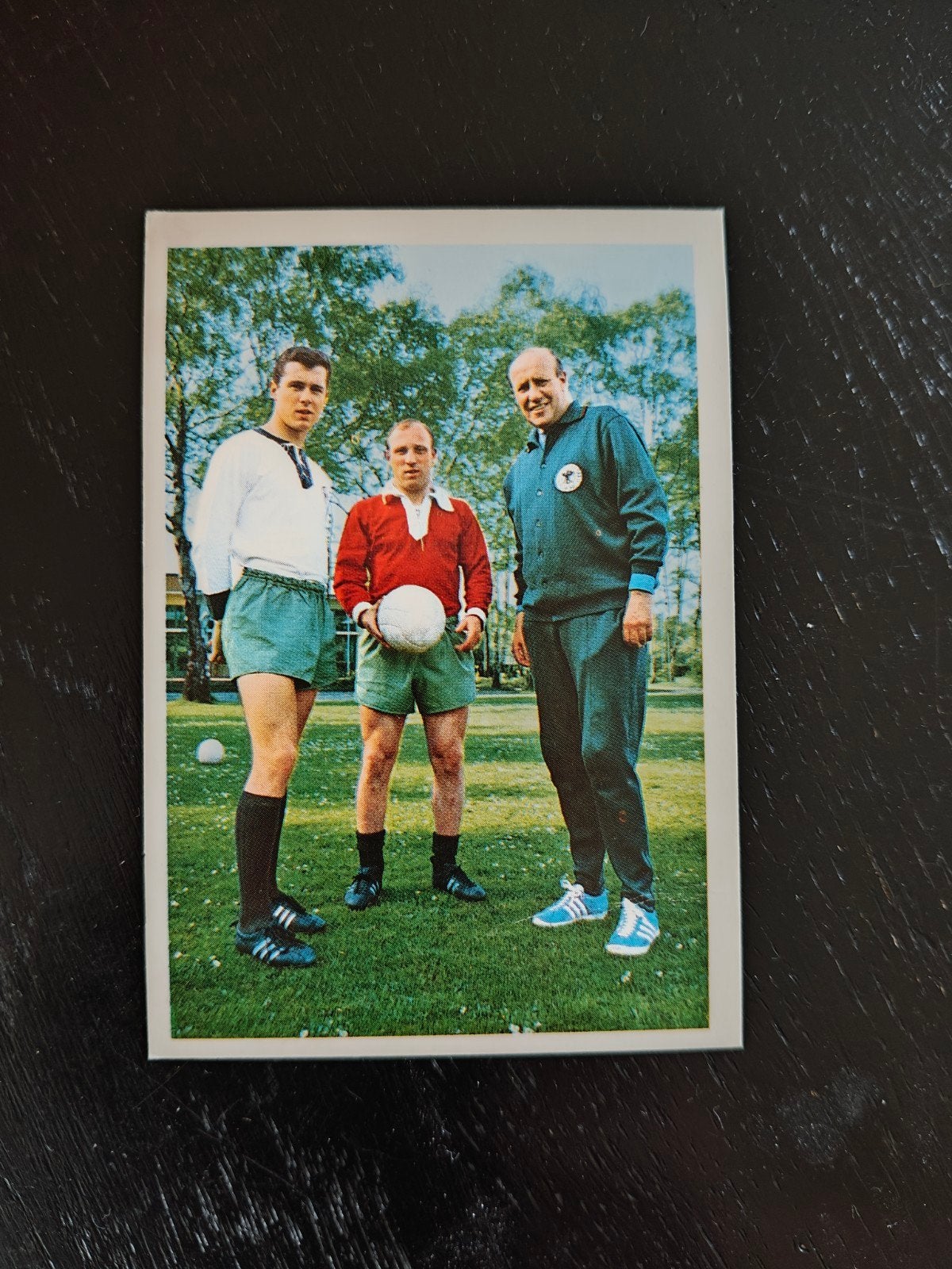 Voetbalkaart Franz Beckenbauer, Uwe Seeler, Helmut Schön, Verzamelen, Sportartikelen en Voetbal, Verzenden, Gebruikt, Buitenlandse clubs