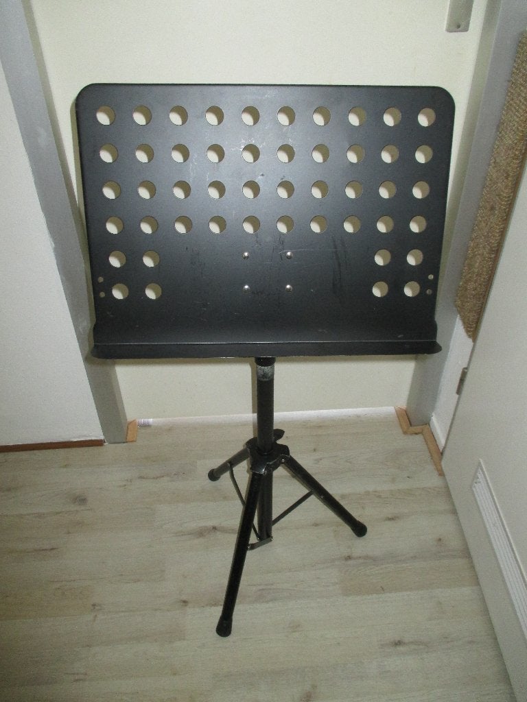 Muziekstandaard in nette staat, Ophalen of Verzenden, Gebruikt, Muziekstandaard