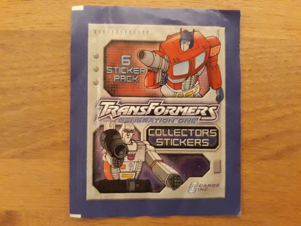 Vintage Transfomers sticker pack uit 2003, Ophalen of Verzenden, Zo goed als nieuw, Meerdere stickers