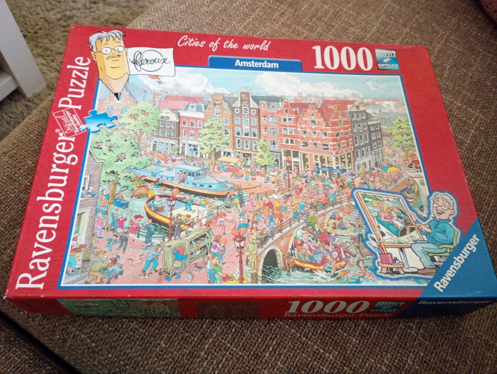 Cities of the World Amsterdam, Hobby en Vrije tijd, Denksport en Puzzels, Ophalen, 500 t/m 1500 stukjes, Gebruikt