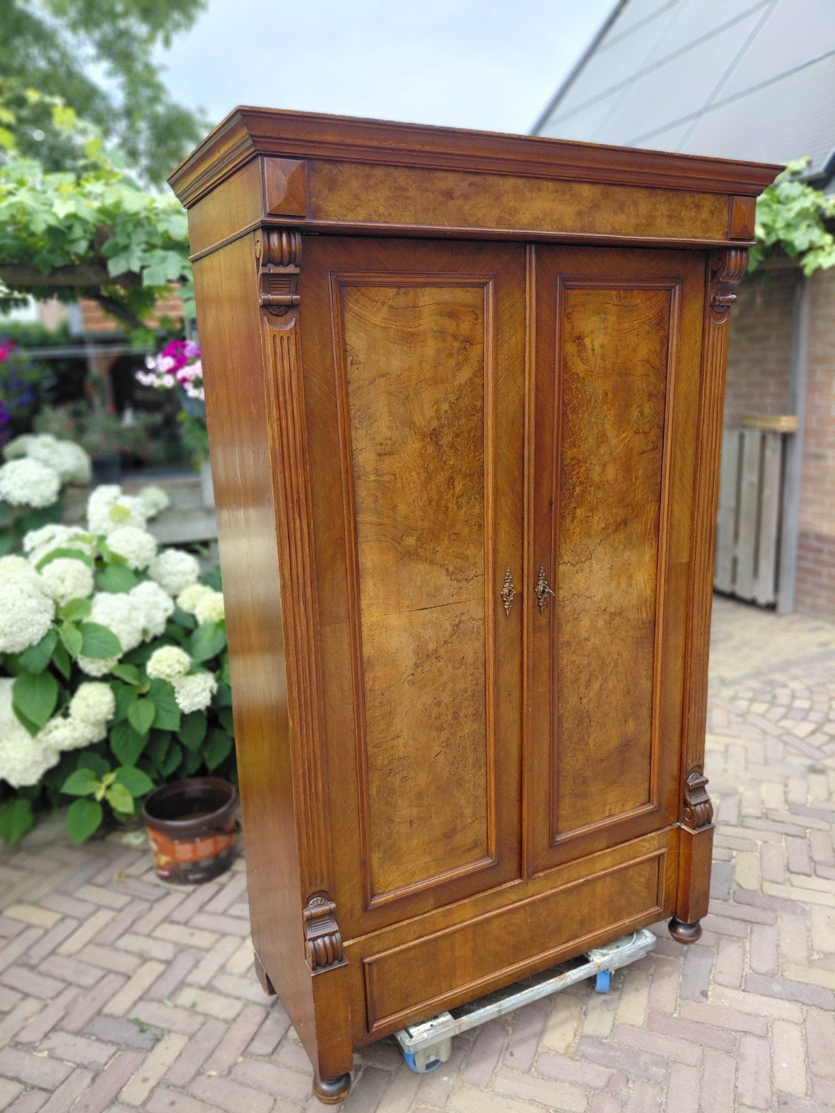 wortelnoten kast, Antiek en Kunst, Antiek | Meubels | Kasten, Ophalen